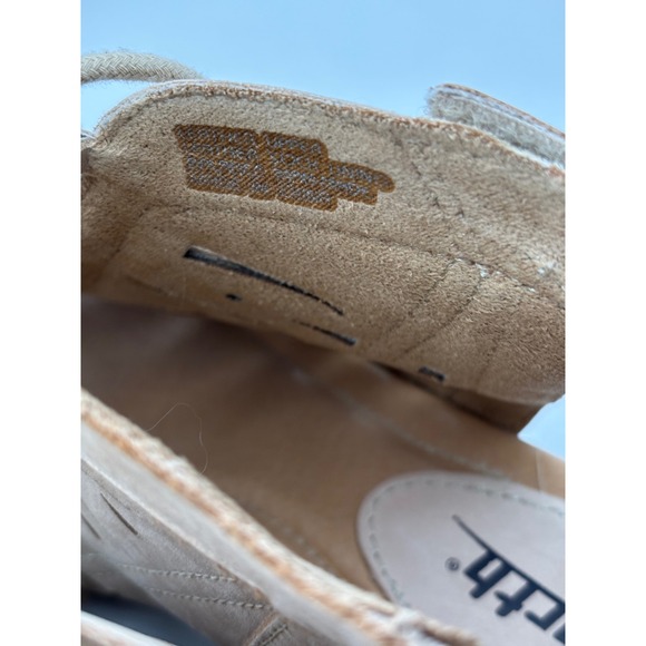 Earth Kristen‎ LUG Sandals Women's 7.5 D Wide Beige Leather Lace-Up Comfort - Picture 3 of 14